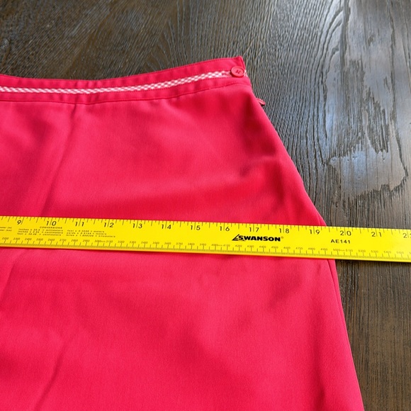 EV PRO™️ Size 4 'THE SAVOY' Hot Pink Side Zip Golf Skort - Picture 13 of 15